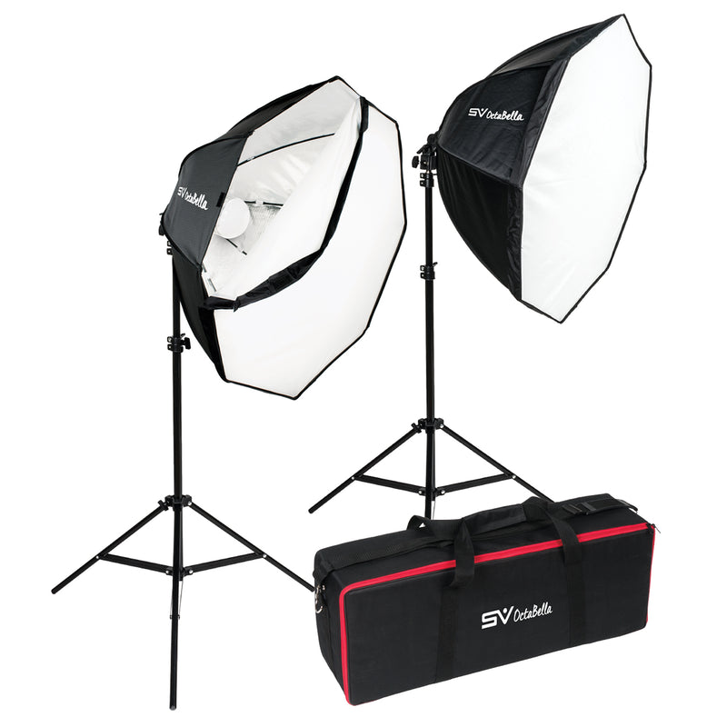 OctaBella 1000W 2-Light Softbox LED Light Kit