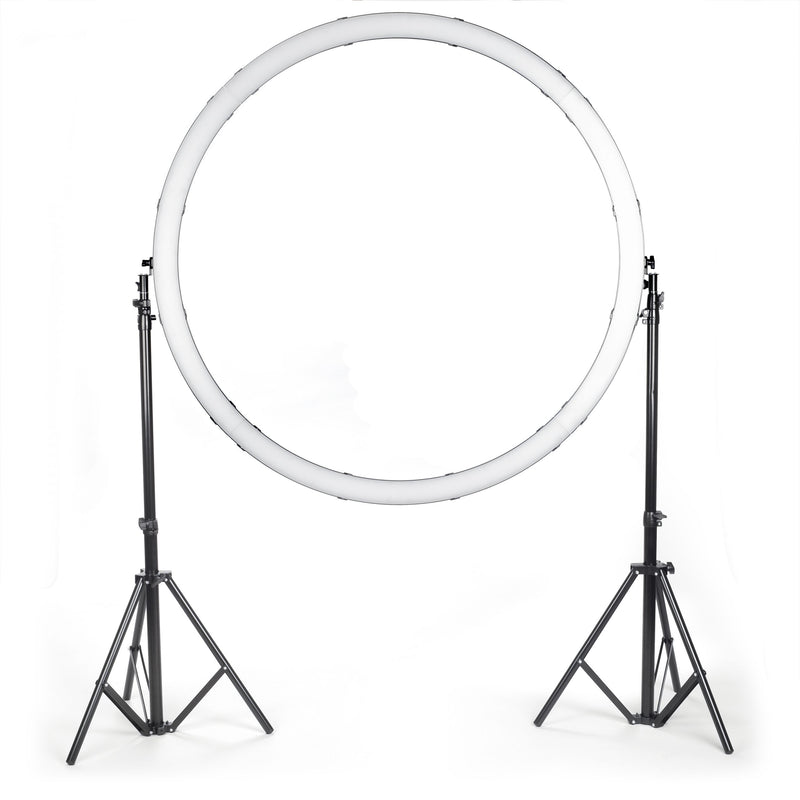 Saturn Pro 48″ Bi-Color LED Ring Light System with Stands and Case