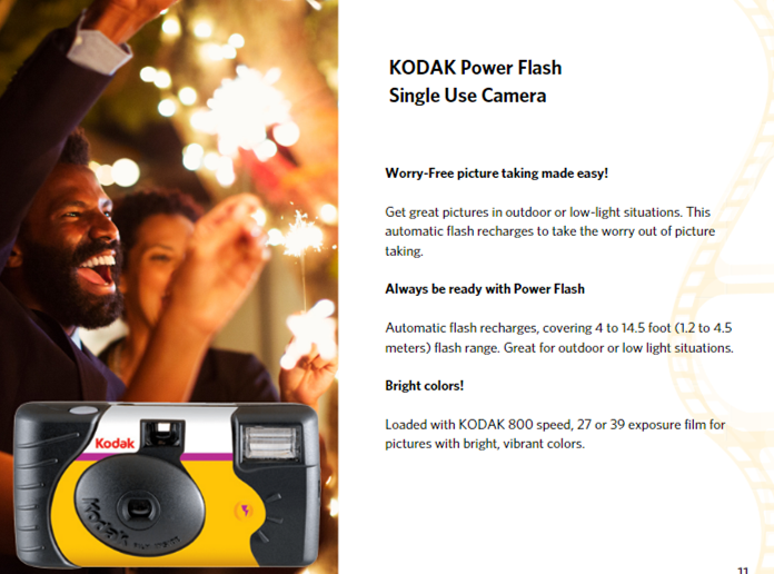 Power Flash Single Use Camera / 27 Exposures, 2 Pack